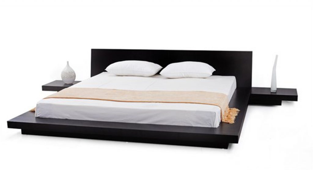 Fujian Modern Platform Bed (Espresso) matisseco