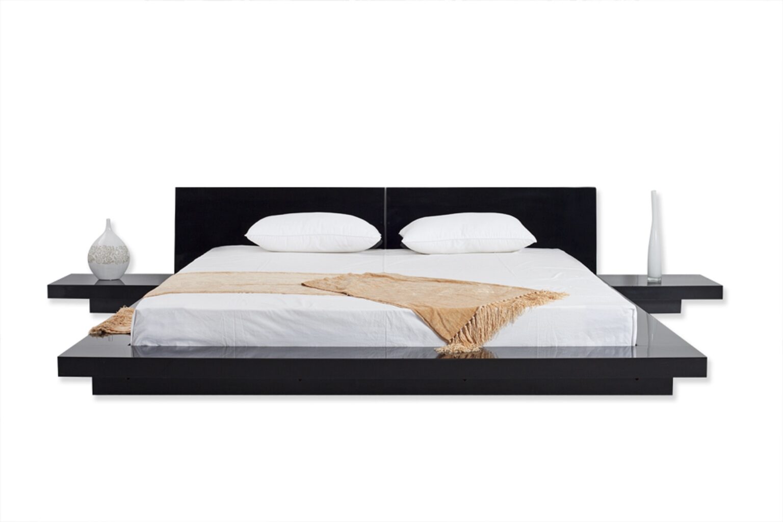 Fujian Modern Platform Bed (Espresso) matisseco